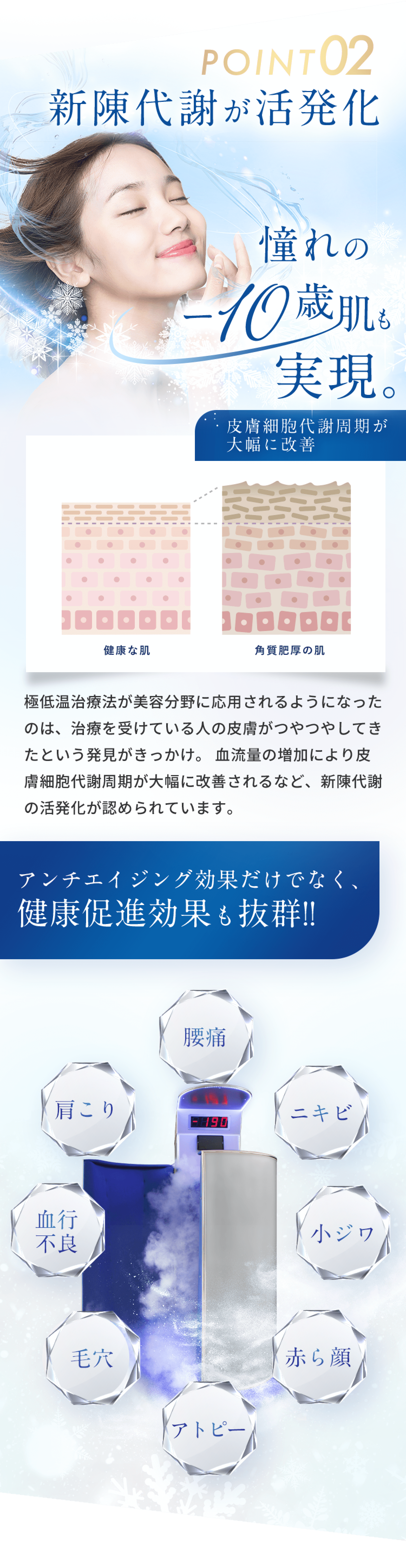 新陳代謝が活性化